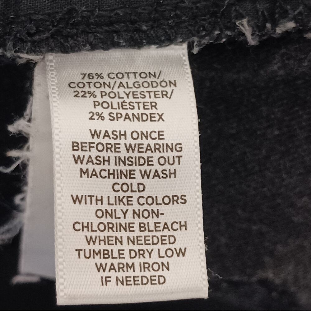 Ann Taylor Loft Curvy Skinny Jeans Womens 4 Black Dark Wash Low Rise Slim - Picture 10 of 12